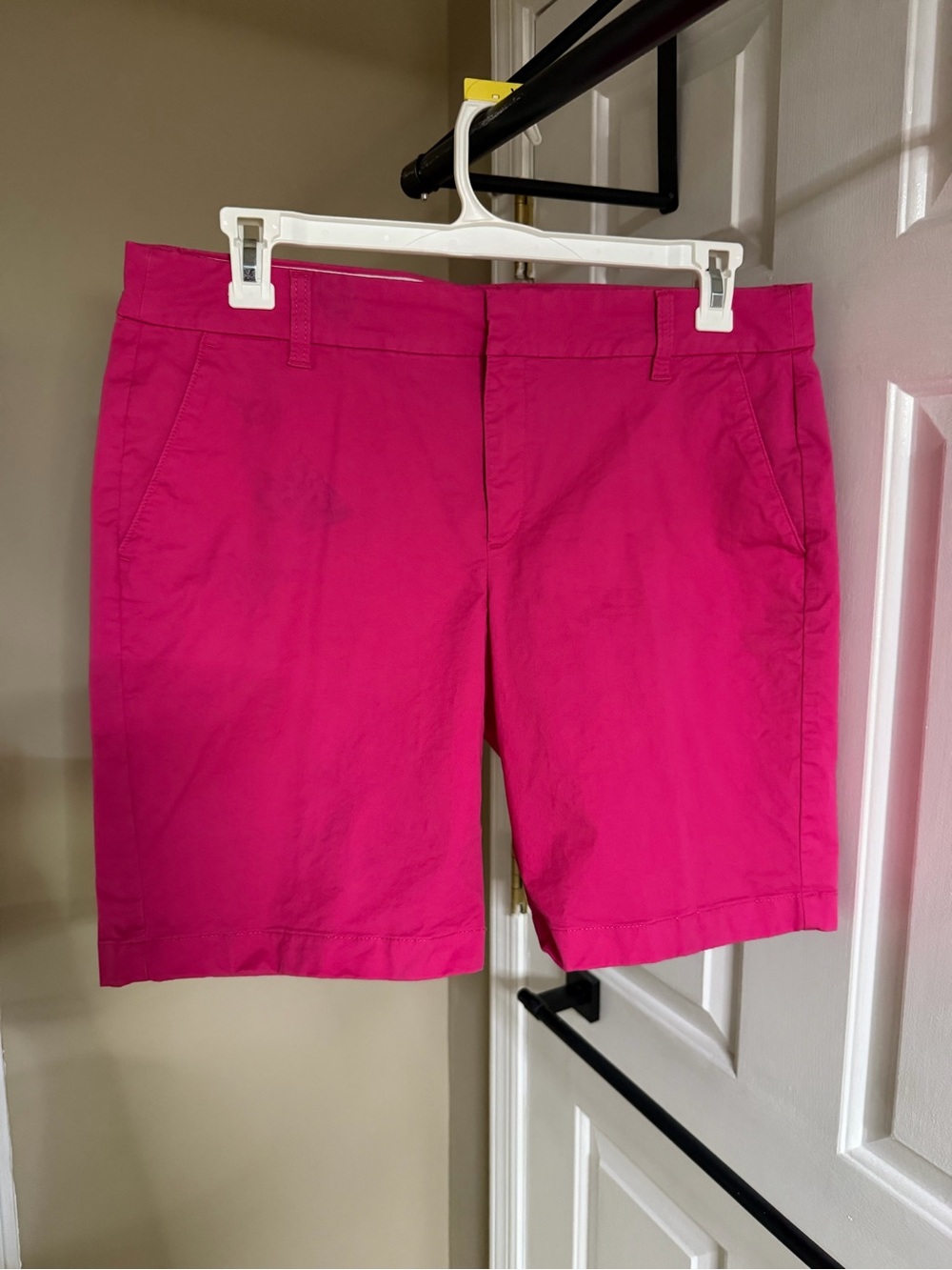 J. Crew Bright Pink Cotton Chino Bermuda Shorts